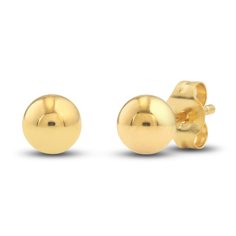 Ball and Hoop Earring Set 14K Yellow Gold