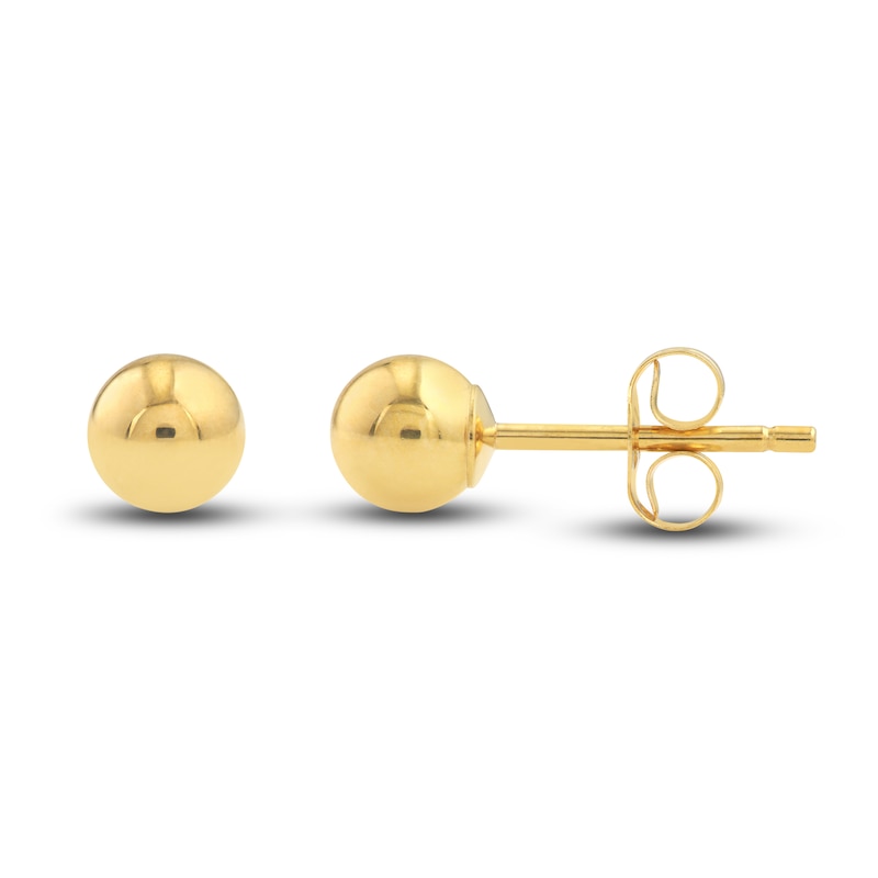 Ball and Hoop Earring Set 14K Yellow Gold