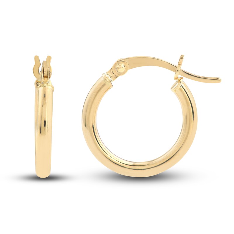 Ball and Hoop Earring Set 14K Yellow Gold