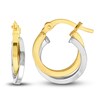 Ball and Hoop Earring Set 14K Yellow Gold