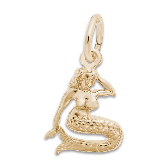Jared The Galleria Of Jewelry Mermaid Charm 14K Yellow Gold