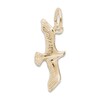 Seagull Bird Charm 14K Yellow Gold