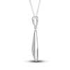 Thumbnail Image 2 of Diamond Pendant Necklace 1/3 ct tw Round 14K White Gold 18"
