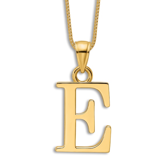 Jared The Galleria Of Jewelry Initial E Charm 14K Yellow Gold 18
