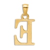 Thumbnail Image 3 of Initial E Necklace 14K Yellow Gold 18"