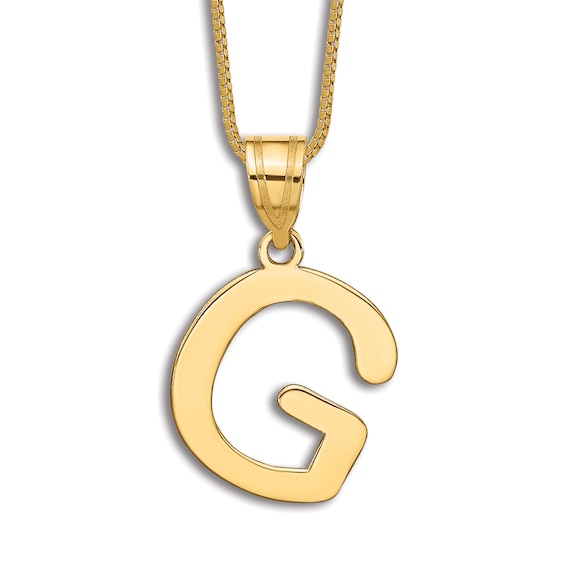 Jared The Galleria Of Jewelry Initial G Charm 14K Yellow Gold 18