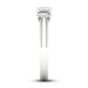 Thumbnail Image 3 of Diamond 5-Stone Anniversary Band 1 ct tw Emerald 14K White Gold