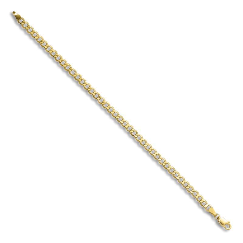 Main Image 2 of Comfort Curb Anklet 14K Yellow Gold 9"