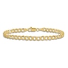 Thumbnail Image 2 of Comfort Curb Anklet 14K Yellow Gold 9"