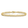 Thumbnail Image 3 of Comfort Curb Anklet 14K Yellow Gold 9"