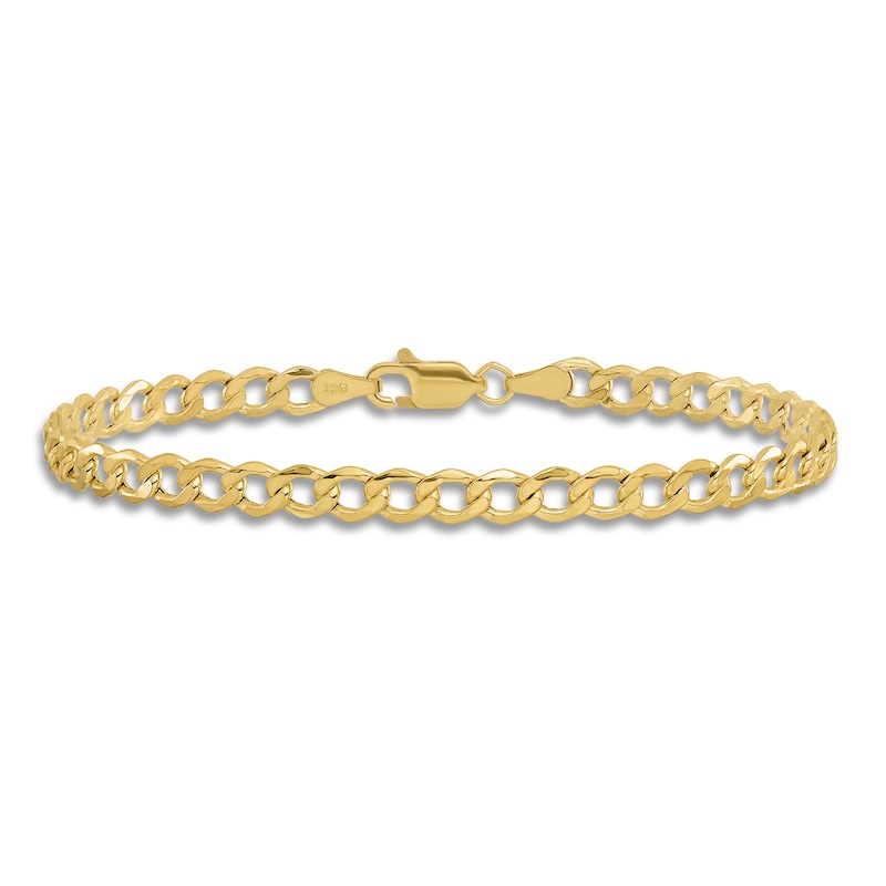 Comfort Curb Anklet 14K Yellow Gold 9"