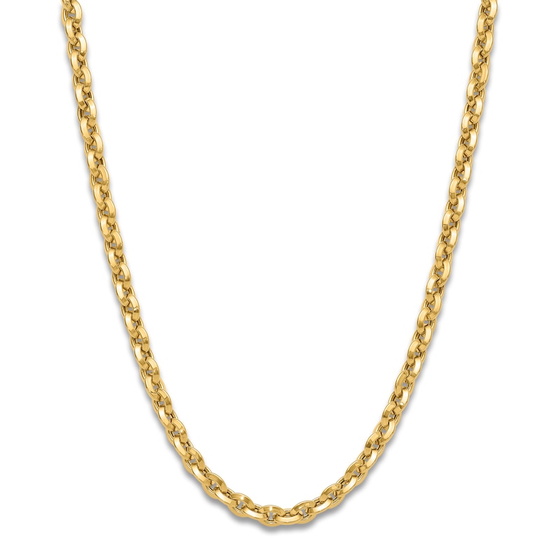 Main Image 1 of Rolo Chain Necklace 14K Yellow Gold 17.25"