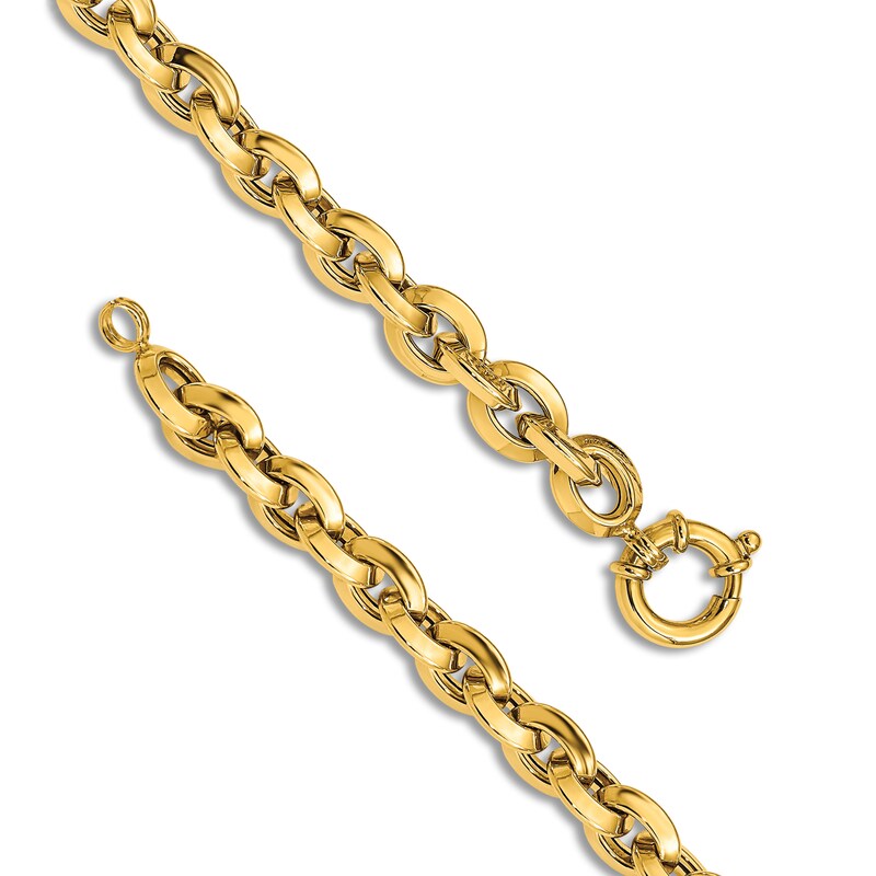 Main Image 2 of Rolo Chain Necklace 14K Yellow Gold 17.25"