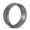 Thumbnail Image 2 of Men's Wedding Band Black Zirconium/Blue Ion-Plating 8.0mm