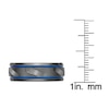 Thumbnail Image 4 of Men's Wedding Band Black Zirconium/Blue Ion-Plating 8.0mm