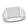 Thumbnail Image 1 of Men's Diamond Ring 1/10 ct tw Round Sterling Silver