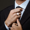 Thumbnail Image 6 of Men's Diamond Ring 1/10 ct tw Round Sterling Silver