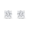 Thumbnail Image 3 of Lab-Grown Diamond Solitaire Earrings 1 ct tw Round 14K White Gold (SI2/F)