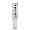 Thumbnail Image 3 of Diamond Bezel Double Row Ring 3/8 ct tw Round 14K White Gold