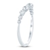 Thumbnail Image 2 of Diamond Contour Anniversary Band 1/2 ct tw Round 14K White Gold