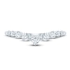 Thumbnail Image 3 of Diamond Contour Anniversary Band 1/2 ct tw Round 14K White Gold