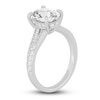 Thumbnail Image 2 of Lab-Grown Diamond Engagement Ring 2-1/3 ct tw Oval/Round 14K White Gold