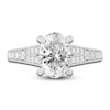 Thumbnail Image 3 of Lab-Grown Diamond Engagement Ring 2-1/3 ct tw Oval/Round 14K White Gold