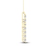 Thumbnail Image 3 of Lab-Grown Diamond Cross Necklace 1 ct tw 14K Yellow Gold 18"