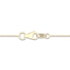 Thumbnail Image 4 of Lab-Created Diamond Cross Necklace 1 ct tw 14K Yellow Gold 18"