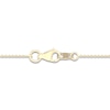 Thumbnail Image 5 of Lab-Grown Diamond Cross Necklace 1 ct tw 14K Yellow Gold 18"