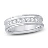 Thumbnail Image 1 of Men's Diamond Anniversary Band 1/2 ct tw Round 14K White Gold
