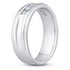 Thumbnail Image 2 of Men's Diamond Anniversary Band 1/2 ct tw Round 14K White Gold