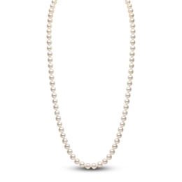 Yoko London Freshwater Cultured Pearl Necklace 18K White Gold 24&quot;