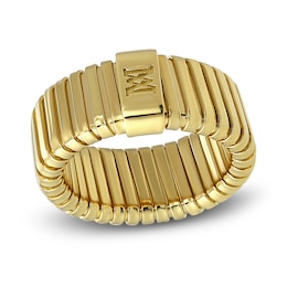 LUXE by Italia D'Oro Hollow Tubogas Ring 18K Yellow Gold 10.0mm