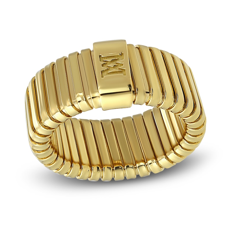 LUXE by Italia D'Oro Hollow Tubogas Ring 18K Yellow Gold10.0mm