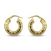 Thumbnail Image 1 of Diamond-Cut Hoop Earrings 14K Yellow Gold