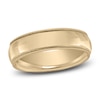 Thumbnail Image 1 of Milgrain Split Beveled Wedding Band 14K Yellow Gold 6mm