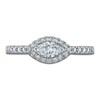 Thumbnail Image 3 of Marquise & Round Diamond Ring 1/2 ct tw 10K White Gold