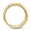 Thumbnail Image 4 of Italia D'Oro Diamond Faux Stack Ring 1/5 ct tw Round 14K Yellow Gold