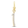 Thumbnail Image 1 of Charm'd by Lulu Frost Diamond Number 1 Charm 1/10 ct tw Pavé Round 10K Yellow Gold