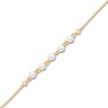 Thumbnail Image 2 of Children's Freshwater Cultured Pearl & Diamond Bracelet 14K Yellow Gold 6"