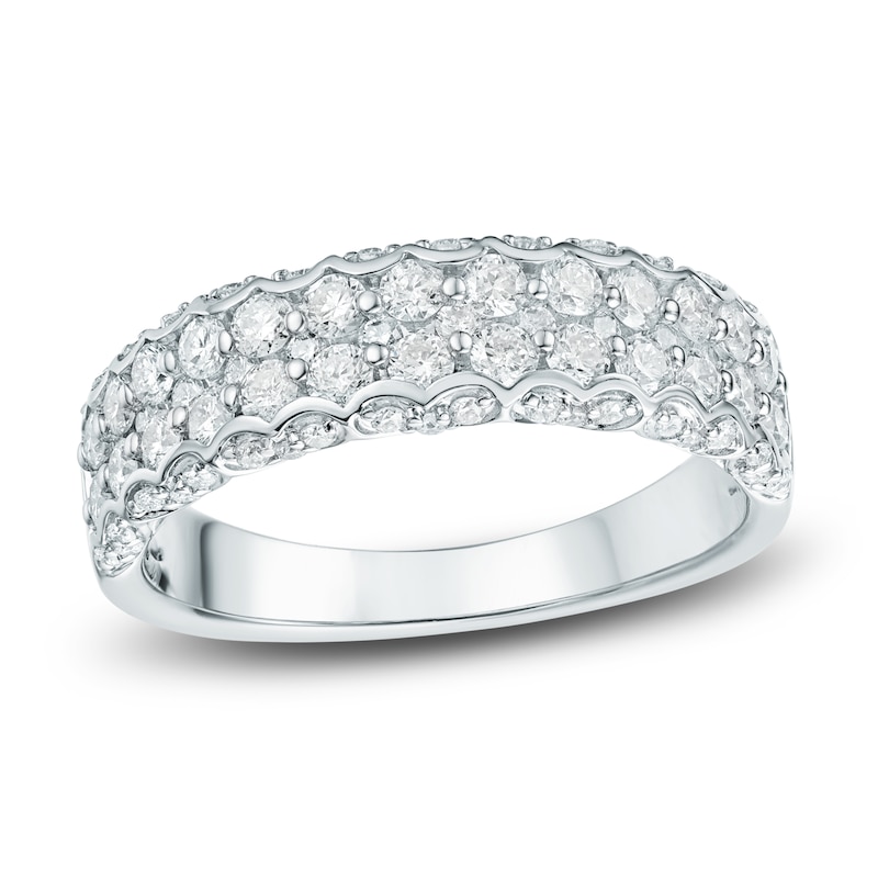 Diamond Multi-Row Anniversary Band 1 ct tw 14K White Gold