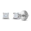 Thumbnail Image 2 of Princess-Cut Diamond Solitaire Stud Earrings 1/10 ct tw 14K White Gold (I/I2)