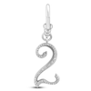 Thumbnail Image 1 of Charm'd by Lulu Frost Pavé Diamond Number 2 Charm 1/10 ct tw 10K White Gold