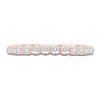 Thumbnail Image 3 of Diamond Scalloped Anniversary Ring 1/3 ct tw 14K Rose Gold