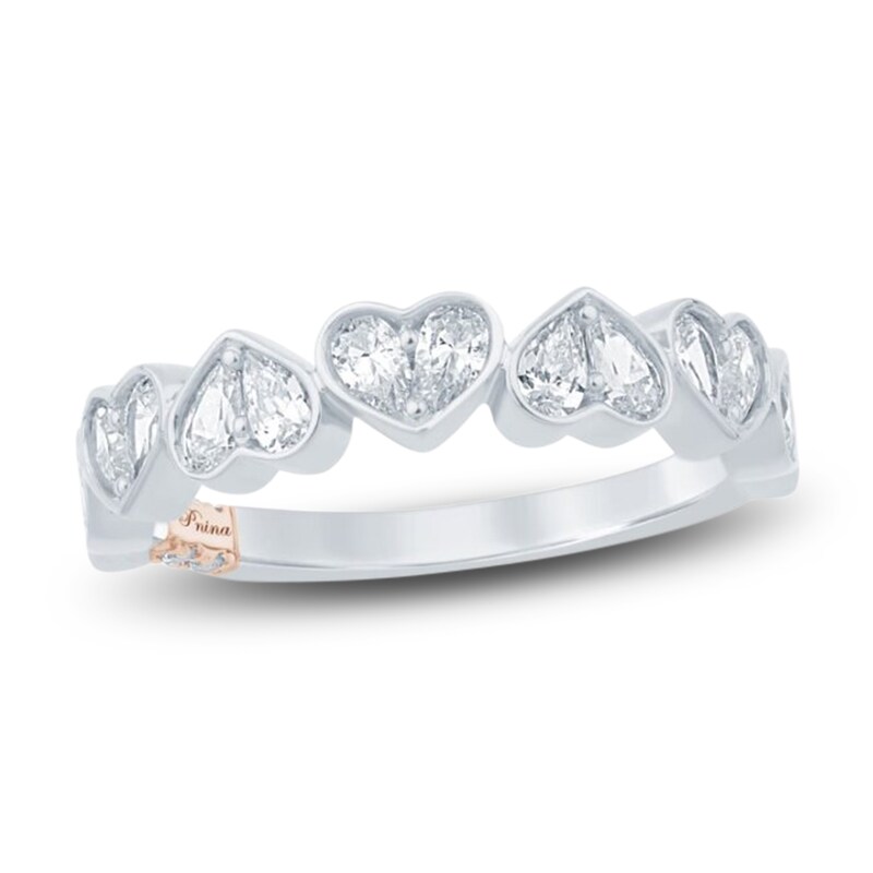 Main Image 1 of Pnina Tornai Lab-Grown Diamond Heart Anniversary Ring 3/4 ct tw 14K White Gold