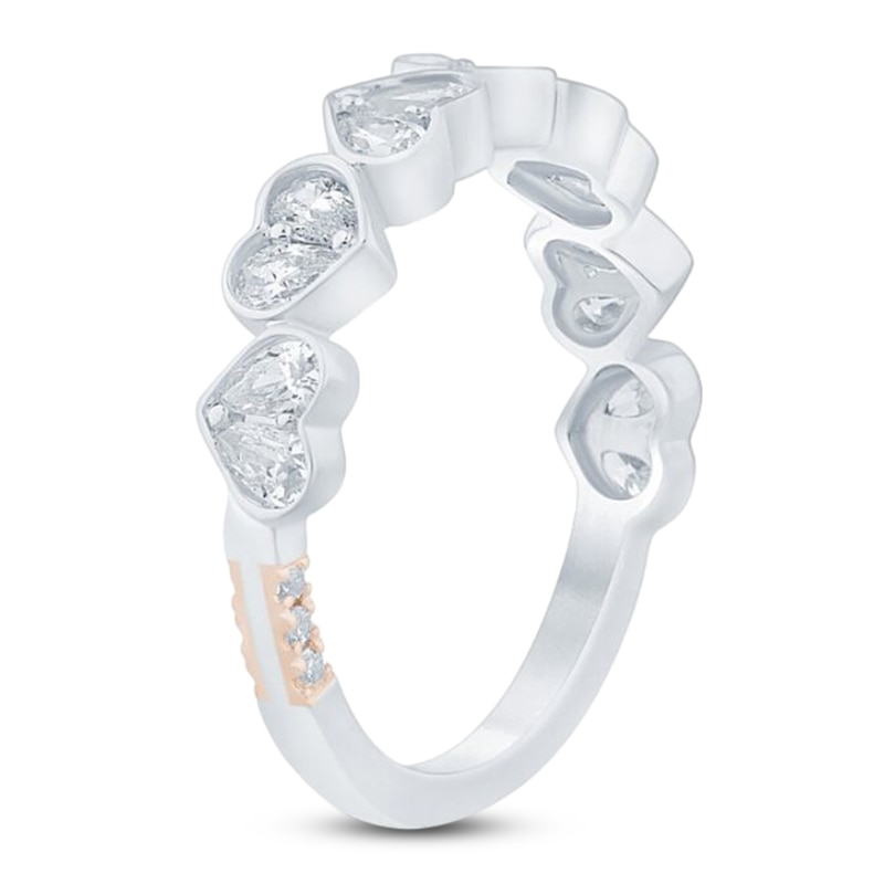 Main Image 2 of Pnina Tornai Lab-Grown Diamond Heart Anniversary Ring 3/4 ct tw 14K White Gold