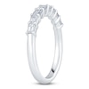Thumbnail Image 2 of Certified Emerald-Cut Diamond Anniversary Ring 1/2 ct tw 14K White Gold