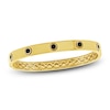 Thumbnail Image 1 of Men's Black Diamond Bangle Bracelet 1 ct tw 10K Yellow Gold