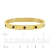 Thumbnail Image 2 of Men's Black Diamond Bangle Bracelet 1 ct tw 10K Yellow Gold